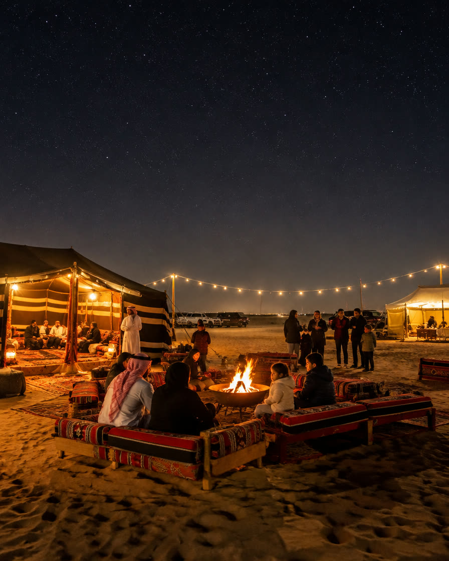Desert camping season